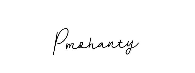 How to make Pmohanty name signature. Use BallpointsItalic-DORy9 style for creating short signs online. This is the latest handwritten sign. Pmohanty signature style 11 images and pictures png