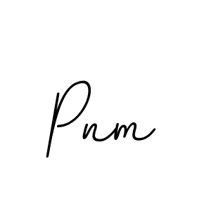 Design your own signature with our free online signature maker. With this signature software, you can create a handwritten (BallpointsItalic-DORy9) signature for name Pnm. Pnm signature style 11 images and pictures png