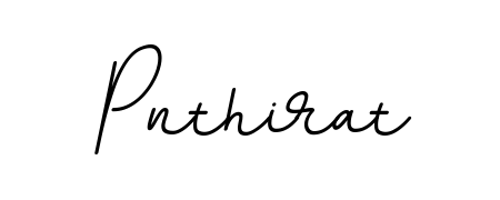 A sleek calligraphic signature for name Pnthirat utilizing BallpointsItalic-DORy9 styling. Great for adding personal signatures to photos and art. Pnthirat signature style 11 images and pictures png