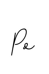 The best way (BallpointsItalic-DORy9) to make a short signature is to pick only two or three words in your name. The name Po include a total of six letters. For converting this name. Po signature style 11 images and pictures png