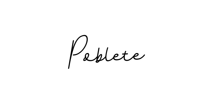 The best way (BallpointsItalic-DORy9) to make a short signature is to pick only two or three words in your name. The name Poblete include a total of six letters. For converting this name. Poblete signature style 11 images and pictures png
