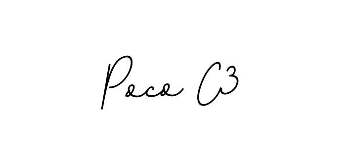 Poco C3 stylish signature style. Best Handwritten Sign (BallpointsItalic-DORy9) for my name. Handwritten Signature Collection Ideas for my name Poco C3. Poco C3 signature style 11 images and pictures png