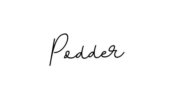 Make a beautiful signature design for name Podder. With this signature (BallpointsItalic-DORy9) style, you can create a handwritten signature for free. Podder signature style 11 images and pictures png