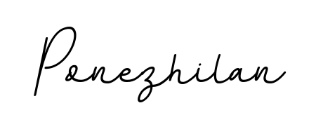 A classic penmanship look for Ponezhilan. The BallpointsItalic-DORy9 font brings timeless elegance and confidence to every signed document. Ponezhilan signature style 11 images and pictures png