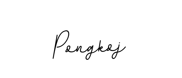 How to make Pongkoj signature? BallpointsItalic-DORy9 is a professional autograph style. Create handwritten signature for Pongkoj name. Pongkoj signature style 11 images and pictures png