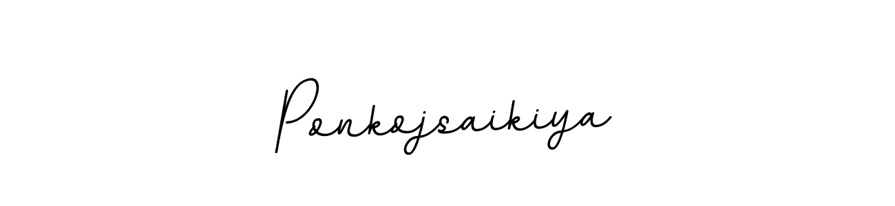 Use a signature maker to create a handwritten signature online. With this signature software, you can design (BallpointsItalic-DORy9) your own signature for name Ponkojsaikiya. Ponkojsaikiya signature style 11 images and pictures png