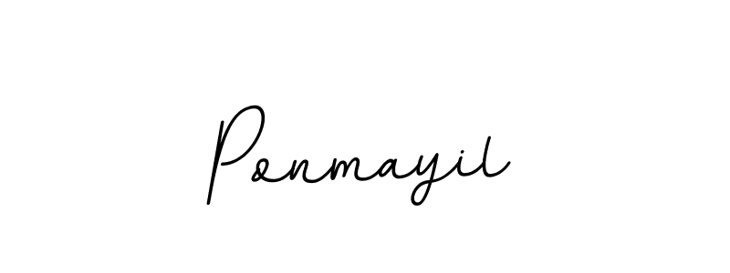 The best way (BallpointsItalic-DORy9) to make a short signature is to pick only two or three words in your name. The name Ponmayil include a total of six letters. For converting this name. Ponmayil signature style 11 images and pictures png