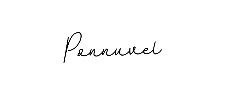 Use a signature maker to create a handwritten signature online. With this signature software, you can design (BallpointsItalic-DORy9) your own signature for name Ponnuvel. Ponnuvel signature style 11 images and pictures png