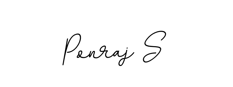 Ponraj S stylish signature style. Best Handwritten Sign (BallpointsItalic-DORy9) for my name. Handwritten Signature Collection Ideas for my name Ponraj S. Ponraj S signature style 11 images and pictures png