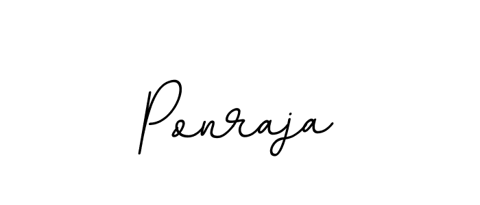 Design your own signature with our free online signature maker. With this signature software, you can create a handwritten (BallpointsItalic-DORy9) signature for name Ponraja. Ponraja signature style 11 images and pictures png