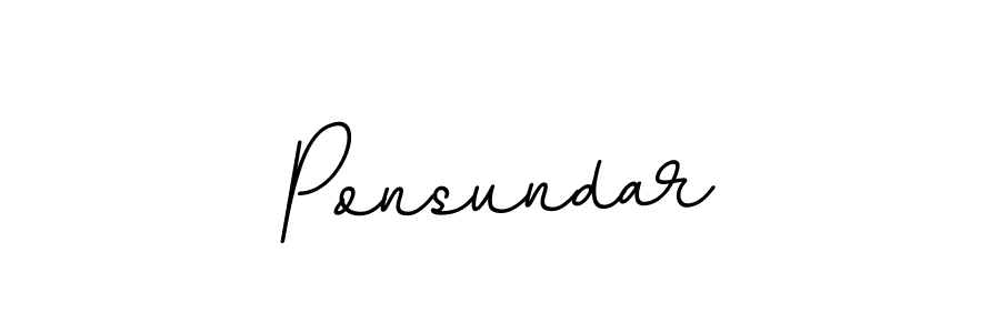 Make a beautiful signature design for name Ponsundar. Use this online signature maker to create a handwritten signature for free. Ponsundar signature style 11 images and pictures png