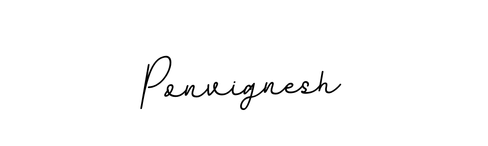 Create a beautiful signature design for name Ponvignesh. With this signature (BallpointsItalic-DORy9) fonts, you can make a handwritten signature for free. Ponvignesh signature style 11 images and pictures png