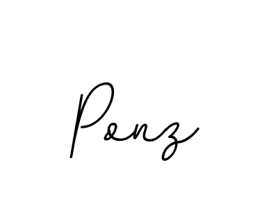 Create a beautiful signature design for name Ponz. With this signature (BallpointsItalic-DORy9) fonts, you can make a handwritten signature for free. Ponz signature style 11 images and pictures png