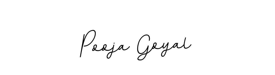 Make a beautiful signature design for name Pooja Goyal. With this signature (BallpointsItalic-DORy9) style, you can create a handwritten signature for free. Pooja Goyal signature style 11 images and pictures png