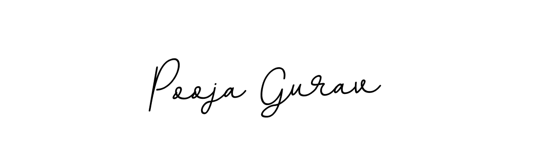 Pooja Gurav stylish signature style. Best Handwritten Sign (BallpointsItalic-DORy9) for my name. Handwritten Signature Collection Ideas for my name Pooja Gurav. Pooja Gurav signature style 11 images and pictures png