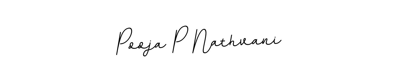 How to make Pooja P Nathvani name signature. Use BallpointsItalic-DORy9 style for creating short signs online. This is the latest handwritten sign. Pooja P Nathvani signature style 11 images and pictures png