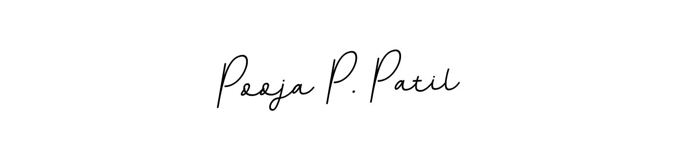 Design your own signature with our free online signature maker. With this signature software, you can create a handwritten (BallpointsItalic-DORy9) signature for name Pooja P. Patil. Pooja P. Patil signature style 11 images and pictures png