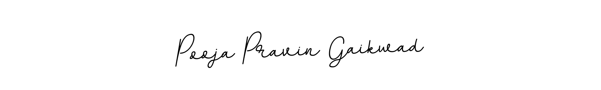 How to make Pooja Pravin Gaikwad name signature. Use BallpointsItalic-DORy9 style for creating short signs online. This is the latest handwritten sign. Pooja Pravin Gaikwad signature style 11 images and pictures png