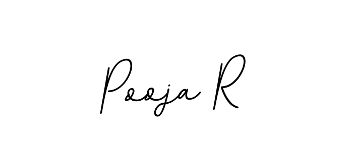 Pooja R stylish signature style. Best Handwritten Sign (BallpointsItalic-DORy9) for my name. Handwritten Signature Collection Ideas for my name Pooja R. Pooja R signature style 11 images and pictures png