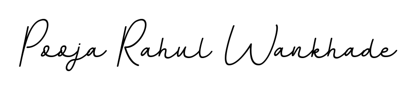 The BallpointsItalic-DORy9 font transforms the name Pooja Rahul Wankhade into an executive sign with sharp precision and distinguished character. Pooja Rahul Wankhade signature style 11 images and pictures png