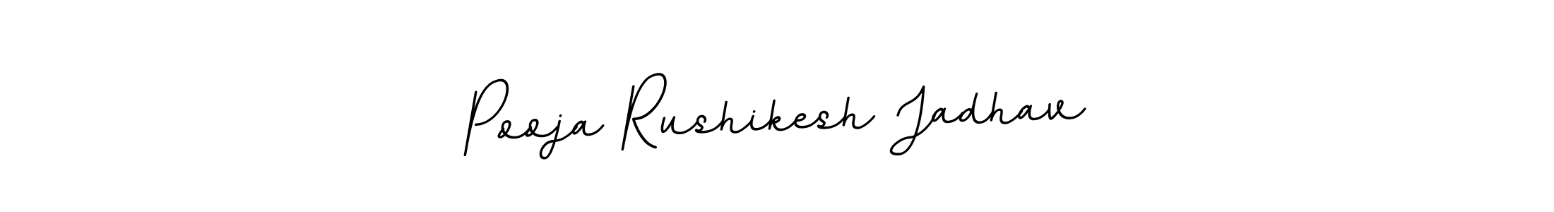 Design your own signature with our free online signature maker. With this signature software, you can create a handwritten (BallpointsItalic-DORy9) signature for name Pooja Rushikesh Jadhav. Pooja Rushikesh Jadhav signature style 11 images and pictures png