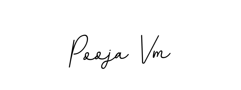 Make a beautiful signature design for name Pooja Vm. With this signature (BallpointsItalic-DORy9) style, you can create a handwritten signature for free. Pooja Vm signature style 11 images and pictures png