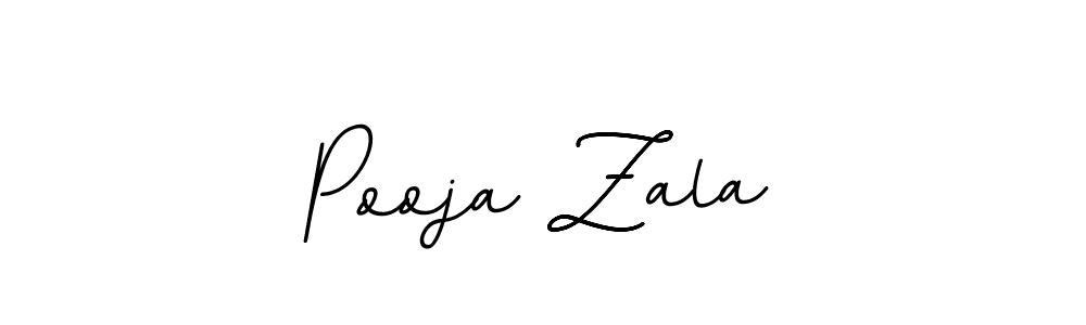 Use a signature maker to create a handwritten signature online. With this signature software, you can design (BallpointsItalic-DORy9) your own signature for name Pooja Zala. Pooja Zala signature style 11 images and pictures png