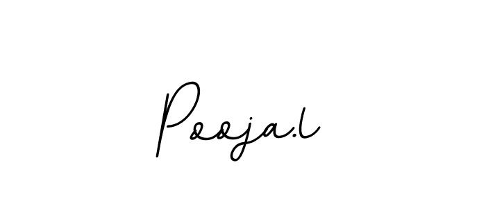 Make a beautiful signature design for name Pooja.l. With this signature (BallpointsItalic-DORy9) style, you can create a handwritten signature for free. Pooja.l signature style 11 images and pictures png