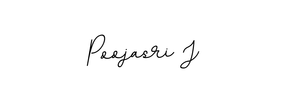 Poojasri J stylish signature style. Best Handwritten Sign (BallpointsItalic-DORy9) for my name. Handwritten Signature Collection Ideas for my name Poojasri J. Poojasri J signature style 11 images and pictures png