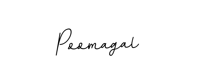 Design your own signature with our free online signature maker. With this signature software, you can create a handwritten (BallpointsItalic-DORy9) signature for name Poomagal. Poomagal signature style 11 images and pictures png