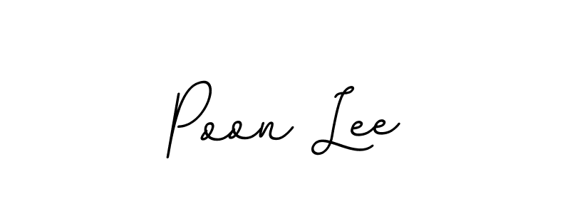 Design your own signature with our free online signature maker. With this signature software, you can create a handwritten (BallpointsItalic-DORy9) signature for name Poon Lee. Poon Lee signature style 11 images and pictures png
