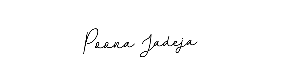 Design your own signature with our free online signature maker. With this signature software, you can create a handwritten (BallpointsItalic-DORy9) signature for name Poona Jadeja. Poona Jadeja signature style 11 images and pictures png