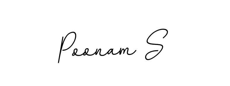 You should practise on your own different ways (BallpointsItalic-DORy9) to write your name (Poonam S) in signature. don't let someone else do it for you. Poonam S signature style 11 images and pictures png