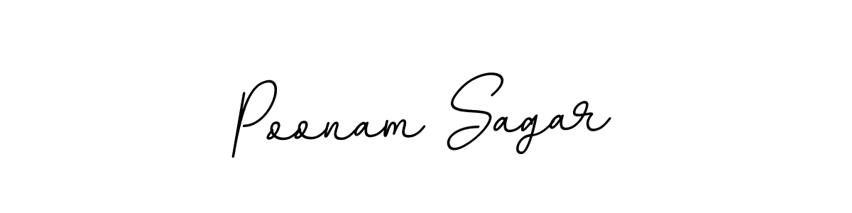 Use a signature maker to create a handwritten signature online. With this signature software, you can design (BallpointsItalic-DORy9) your own signature for name Poonam Sagar. Poonam Sagar signature style 11 images and pictures png