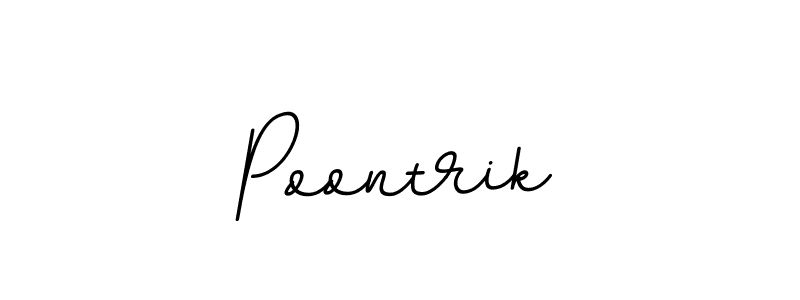 You can use this online signature creator to create a handwritten signature for the name Poontrik. This is the best online autograph maker. Poontrik signature style 11 images and pictures png