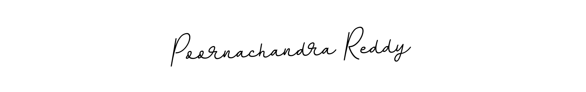 Create a beautiful signature design for name Poornachandra Reddy. With this signature (BallpointsItalic-DORy9) fonts, you can make a handwritten signature for free. Poornachandra Reddy signature style 11 images and pictures png