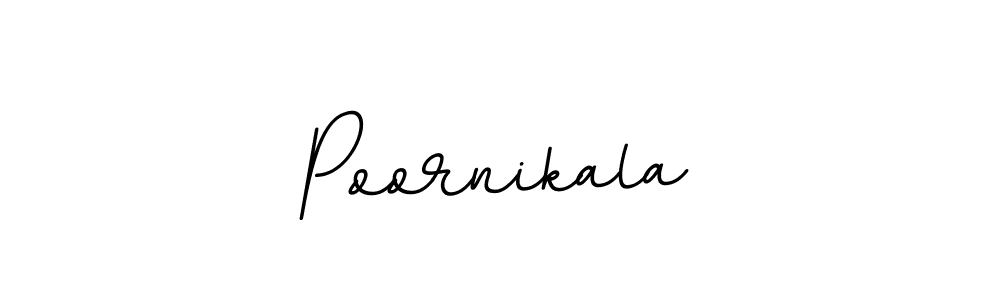 Create a beautiful signature design for name Poornikala. With this signature (BallpointsItalic-DORy9) fonts, you can make a handwritten signature for free. Poornikala signature style 11 images and pictures png