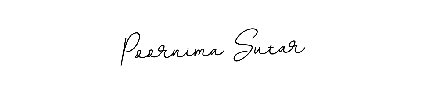 Design your own signature with our free online signature maker. With this signature software, you can create a handwritten (BallpointsItalic-DORy9) signature for name Poornima Sutar. Poornima Sutar signature style 11 images and pictures png