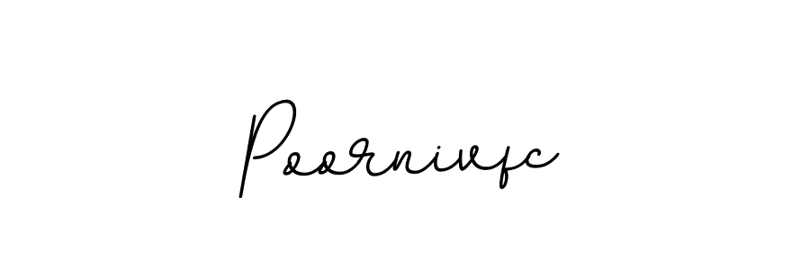 Design your own signature with our free online signature maker. With this signature software, you can create a handwritten (BallpointsItalic-DORy9) signature for name Poornivfc. Poornivfc signature style 11 images and pictures png