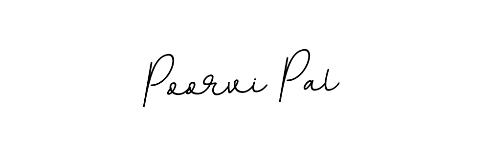 Make a beautiful signature design for name Poorvi Pal. With this signature (BallpointsItalic-DORy9) style, you can create a handwritten signature for free. Poorvi Pal signature style 11 images and pictures png