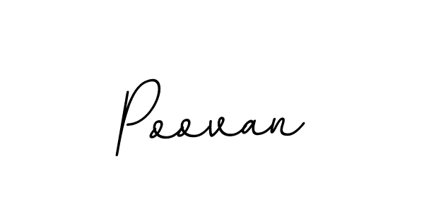 Make a beautiful signature design for name Poovan. With this signature (BallpointsItalic-DORy9) style, you can create a handwritten signature for free. Poovan signature style 11 images and pictures png