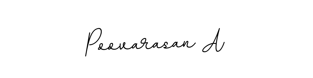 Make a beautiful signature design for name Poovarasan A. With this signature (BallpointsItalic-DORy9) style, you can create a handwritten signature for free. Poovarasan A signature style 11 images and pictures png
