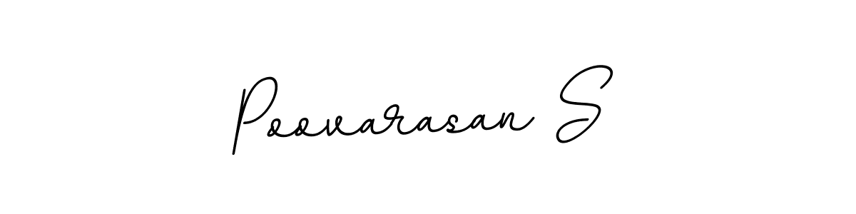 This is the best signature style for the Poovarasan S name. Also you like these signature font (BallpointsItalic-DORy9). Mix name signature. Poovarasan S signature style 11 images and pictures png