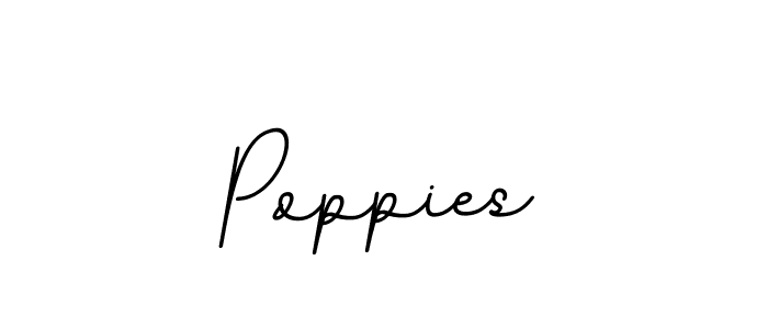Design your own signature with our free online signature maker. With this signature software, you can create a handwritten (BallpointsItalic-DORy9) signature for name Poppies. Poppies signature style 11 images and pictures png