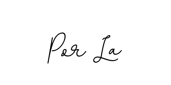 Use a signature maker to create a handwritten signature online. With this signature software, you can design (BallpointsItalic-DORy9) your own signature for name Por La. Por La signature style 11 images and pictures png