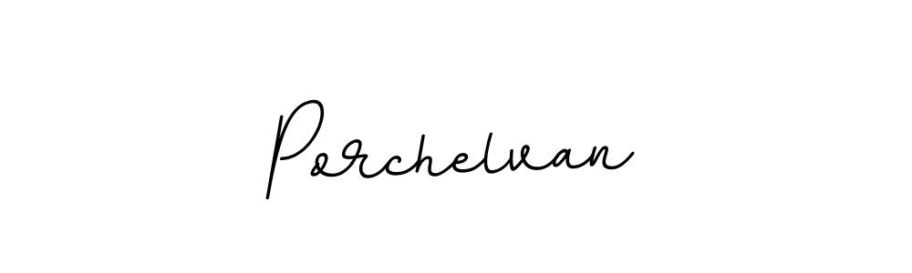 Design your own signature with our free online signature maker. With this signature software, you can create a handwritten (BallpointsItalic-DORy9) signature for name Porchelvan. Porchelvan signature style 11 images and pictures png