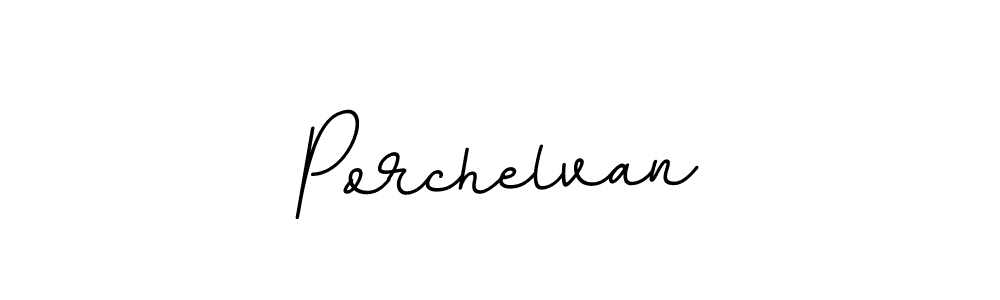 Design your own signature with our free online signature maker. With this signature software, you can create a handwritten (BallpointsItalic-DORy9) signature for name Porchelvan. Porchelvan signature style 11 images and pictures png