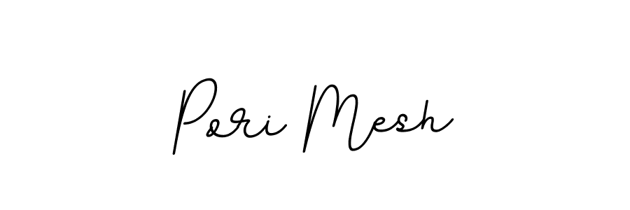 Create a beautiful signature design for name Pori Mesh. With this signature (BallpointsItalic-DORy9) fonts, you can make a handwritten signature for free. Pori Mesh signature style 11 images and pictures png