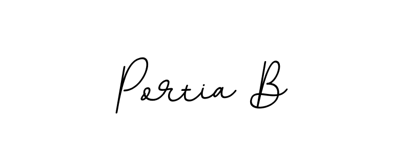 Portia B stylish signature style. Best Handwritten Sign (BallpointsItalic-DORy9) for my name. Handwritten Signature Collection Ideas for my name Portia B. Portia B signature style 11 images and pictures png