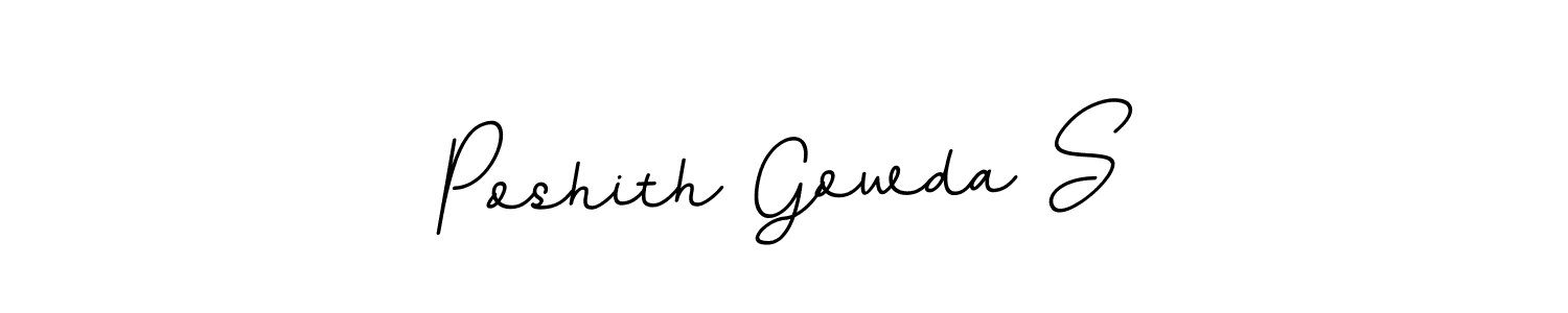 Make a short Poshith Gowda S signature style. Manage your documents anywhere anytime using BallpointsItalic-DORy9. Create and add eSignatures, submit forms, share and send files easily. Poshith Gowda S signature style 11 images and pictures png